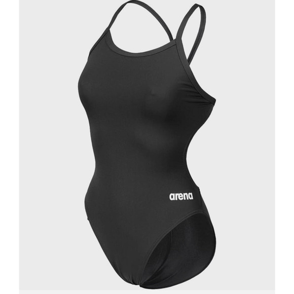 ARENA Women's Sports Team Swimsuit Solid Challenge Back, Black/White USA-32 READ - Picture 3 of 16